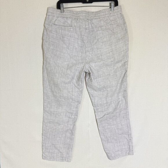 Brunello Cuccinelli Linen Drawstring Pants EU 50 Leisure Fit 25” Inseam Hemmed - Picture 2 of 12